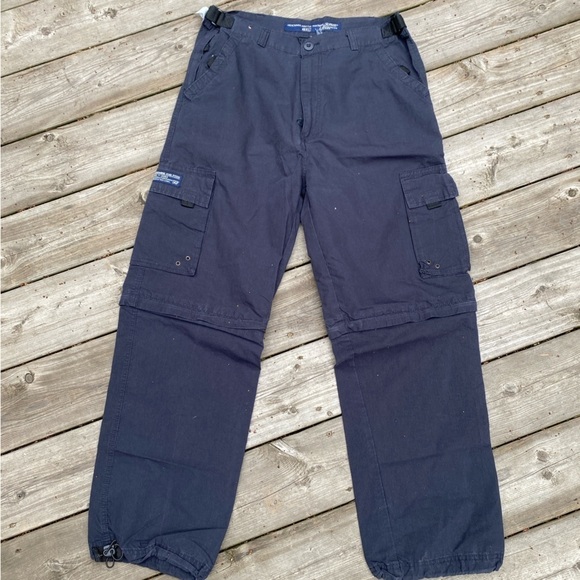 Vintage 90s Abercrombie & Fitch Paratroop Military Cargo Pants Size 32 - Picture 4 of 7